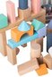 Medinės kaladėlės kibirėlyje EcoToys, 50 d. kaina ir informacija | Žaislai kūdikiams | pigu.lt