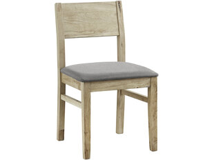 2-jų kėdžių komplektas Notio Living Norman, šviesiai rudas/pilkas kaina ir informacija | Virtuvės ir valgomojo kėdės | pigu.lt