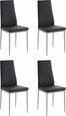 4-ių kėdžių komplektas Notio Living Barak, juodas
