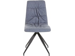 2-jų kėdžių komplektas Notio Living Claudia, mėlynas kaina ir informacija | Virtuvės ir valgomojo kėdės | pigu.lt