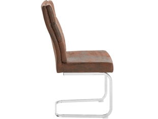 2-jų kėdžių komplektas Notio Living Lagona, rudas kaina ir informacija | Virtuvės ir valgomojo kėdės | pigu.lt
