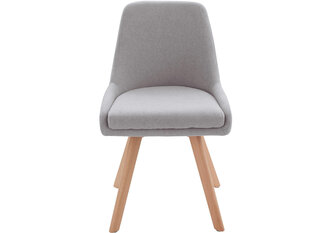 2-jų kėdžių komplektas Notio Living Rafi, pilkas kaina ir informacija | Virtuvės ir valgomojo kėdės | pigu.lt
