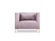 Fotelis Micadoni Home Annite, šviesiai violetinis/auksinės spalvos kaina ir informacija | Svetainės foteliai | pigu.lt