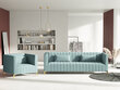 Fotelis Micadoni Home Annite, šviesiai žalios/auksinės spalvos kaina ir informacija | Svetainės foteliai | pigu.lt