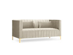 Sofa Micadoni Home Annite 2S, smėlio spalvos