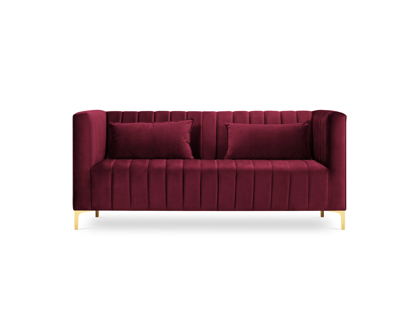 Sofa Micadoni Home Annite 2S, raudona kaina ir informacija | Sofos | pigu.lt