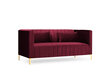 Sofa Micadoni Home Annite 2S, raudona kaina ir informacija | Sofos | pigu.lt