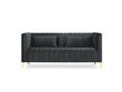 Sofa Micadoni Home Annite 2S, pilka kaina ir informacija | Sofos | pigu.lt