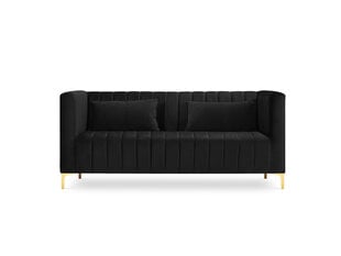 Sofa Micadoni Home Annite 2S, juoda kaina ir informacija | Sofos | pigu.lt