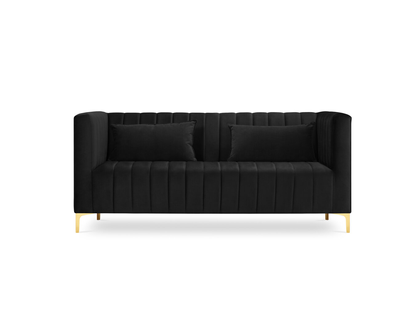 Sofa Micadoni Home Annite 2S, juoda цена и информация | Sofos | pigu.lt