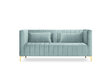 Sofa Micadoni Home Annite 2S, šviesiai žalia kaina ir informacija | Sofos | pigu.lt