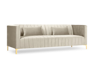 Sofa Micadoni Home Annite 3S, smėlio spalvos kaina ir informacija | Sofos | pigu.lt