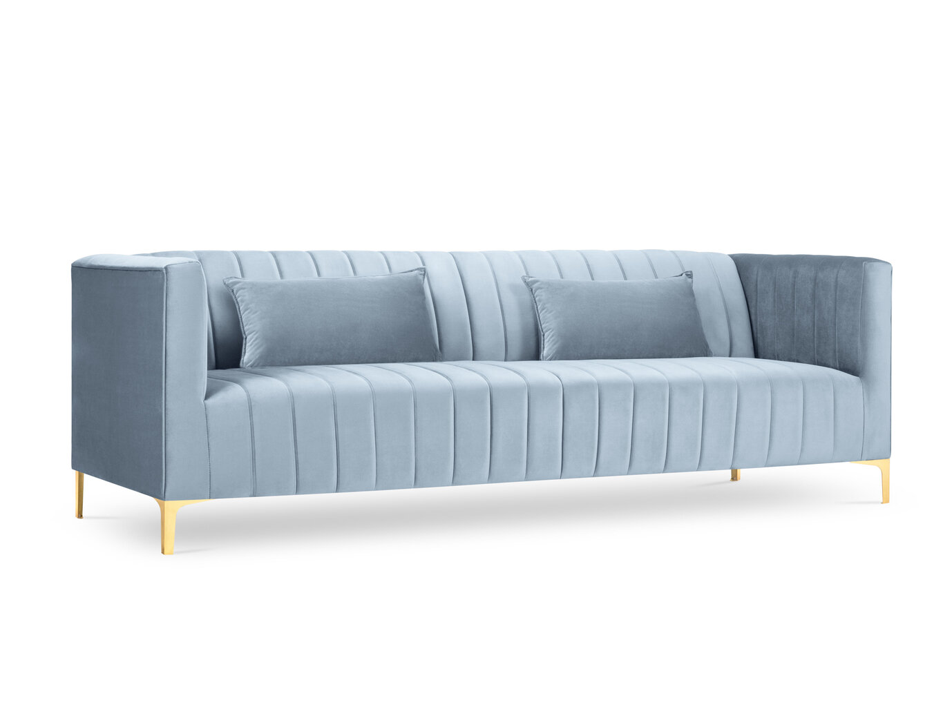 Sofa Micadoni Home Annite 3S, šviesiai mėlyna цена и информация | Sofos | pigu.lt