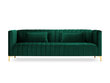 Sofa Micadoni Home Annite 3S, žalia kaina ir informacija | Sofos | pigu.lt