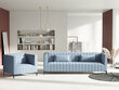 Fotelis Micadoni Home Annite, šviesiai mėlynas/juodas kaina ir informacija | Svetainės foteliai | pigu.lt