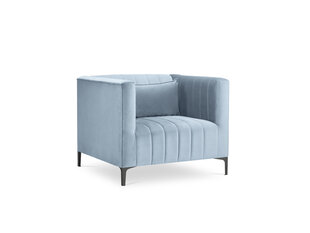 Кресло Micadoni Home Annite, светло-синее/черное цена и информация | Кресла в гостиную | pigu.lt