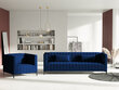 Fotelis Micadoni Home Annite, mėlynas/juodas kaina ir informacija | Svetainės foteliai | pigu.lt