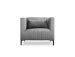Fotelis Micadoni Home Annite, šviesiai pilkas/juodas kaina ir informacija | Svetainės foteliai | pigu.lt