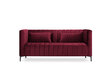 Sofa Micadoni Home Annite 2S, raudona/juoda kaina ir informacija | Sofos | pigu.lt
