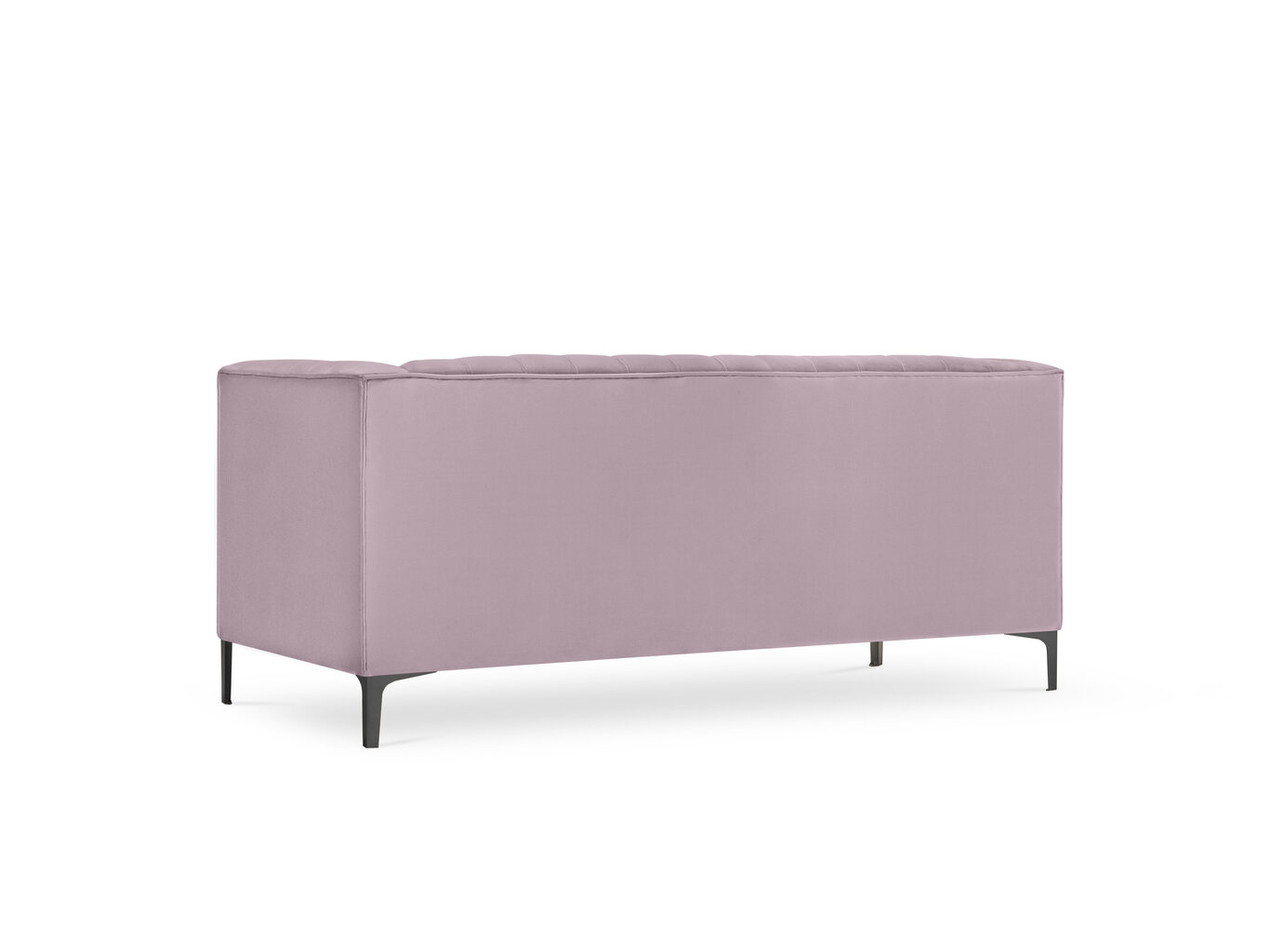 Sofa Micadoni Home Annite 2S, šviesiai violetinė/juoda kaina ir informacija | Sofos | pigu.lt