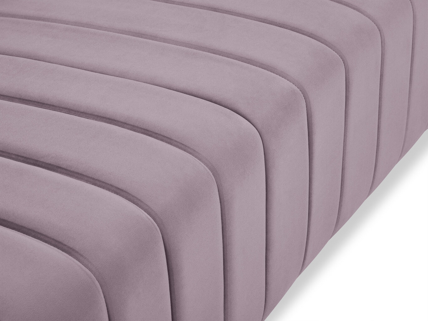 Sofa Micadoni Home Annite 2S, šviesiai violetinė/juoda kaina ir informacija | Sofos | pigu.lt