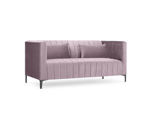 Sofa Micadoni Home Annite 2S, šviesiai violetinė/juoda kaina ir informacija | Sofos | pigu.lt