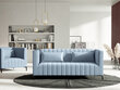 Sofa Micadoni Home Annite 2S, šviesiai mėlyna/juoda kaina ir informacija | Sofos | pigu.lt