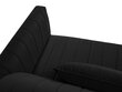 Sofa Micadoni Home Annite 2S, juodos spalvos kaina ir informacija | Sofos | pigu.lt