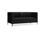 Sofa Micadoni Home Annite 2S, juodos spalvos