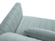 Sofa Micadoni Home Annite 2S, šviesiai žalia/juoda kaina ir informacija | Sofos | pigu.lt