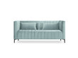Sofa Micadoni Home Annite 2S, šviesiai žalia/juoda kaina ir informacija | Sofos | pigu.lt