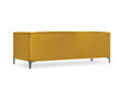 Sofa Micadoni Home Annite 3S, geltona/juoda kaina ir informacija | Sofos | pigu.lt