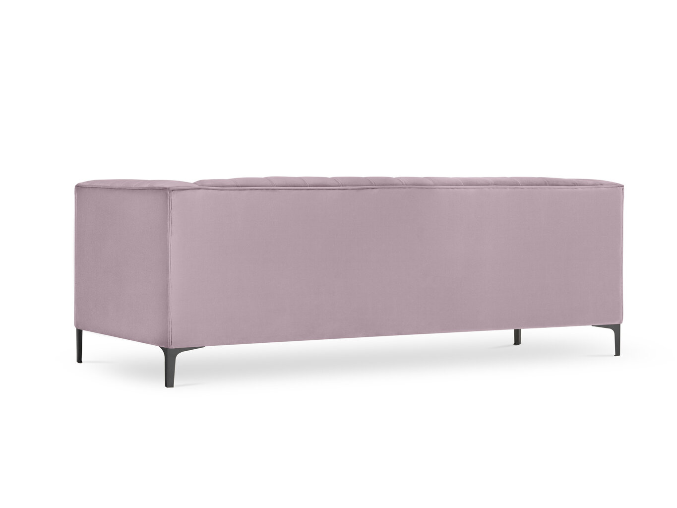 Sofa Micadoni Home Annite 3S, šviesiai violetinė/juoda kaina ir informacija | Sofos | pigu.lt