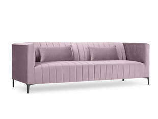 Sofa Micadoni Home Annite 3S, šviesiai violetinė/juoda kaina ir informacija | Sofos | pigu.lt