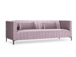 Sofa Micadoni Home Annite 3S, šviesiai violetinė/juoda