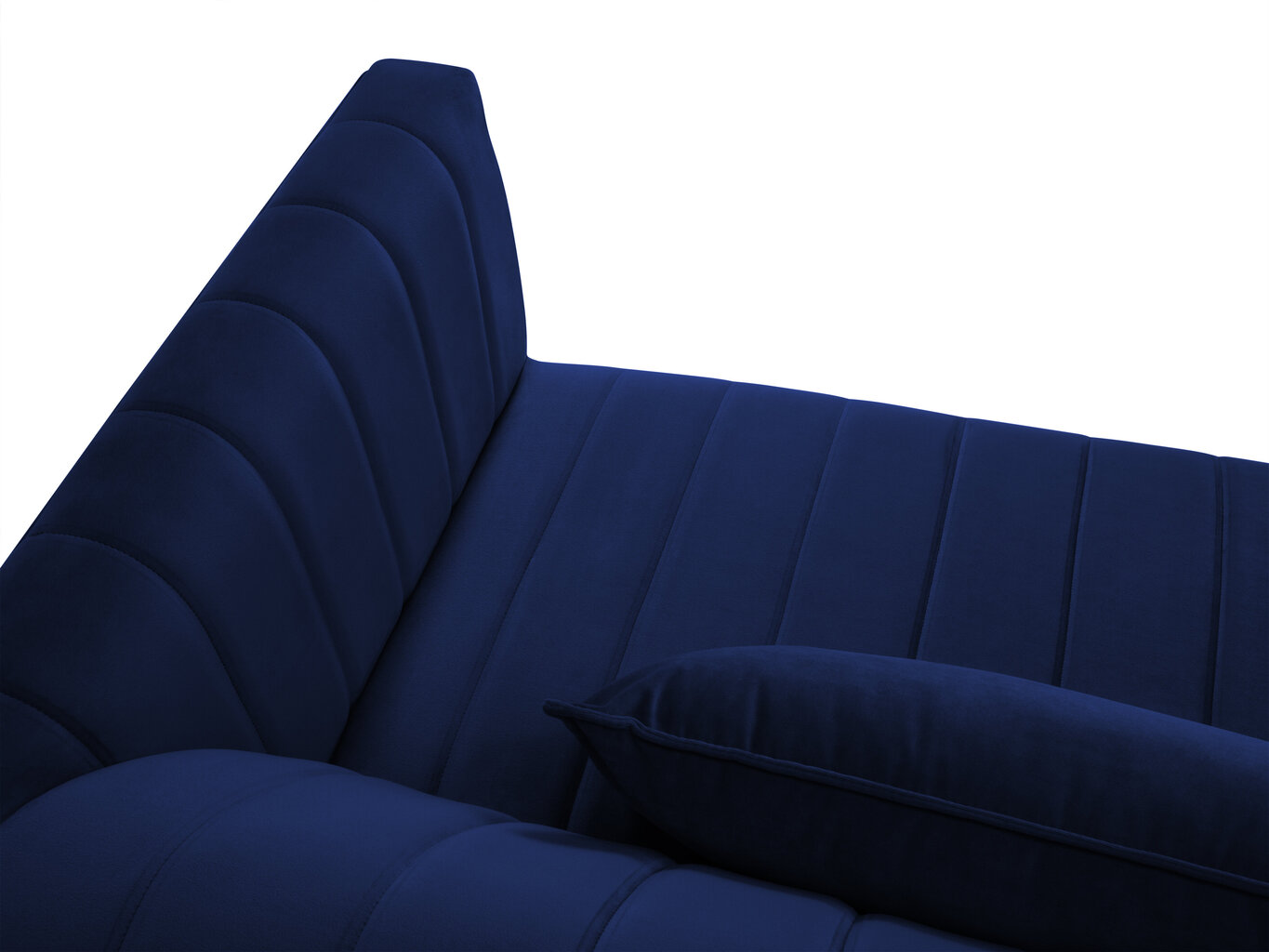 Sofa Micadoni Home Annite 3S, mėlyna/juoda kaina ir informacija | Sofos | pigu.lt