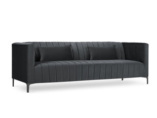 Sofa Micadoni Home Annite 3S, pilka/juoda kaina ir informacija | Sofos | pigu.lt