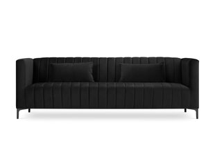 Sofa Micadoni Home Annite 3S, juodos spalvos kaina ir informacija | Sofos | pigu.lt