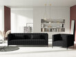 Sofa Micadoni Home Annite 3S, juodos spalvos kaina ir informacija | Sofos | pigu.lt