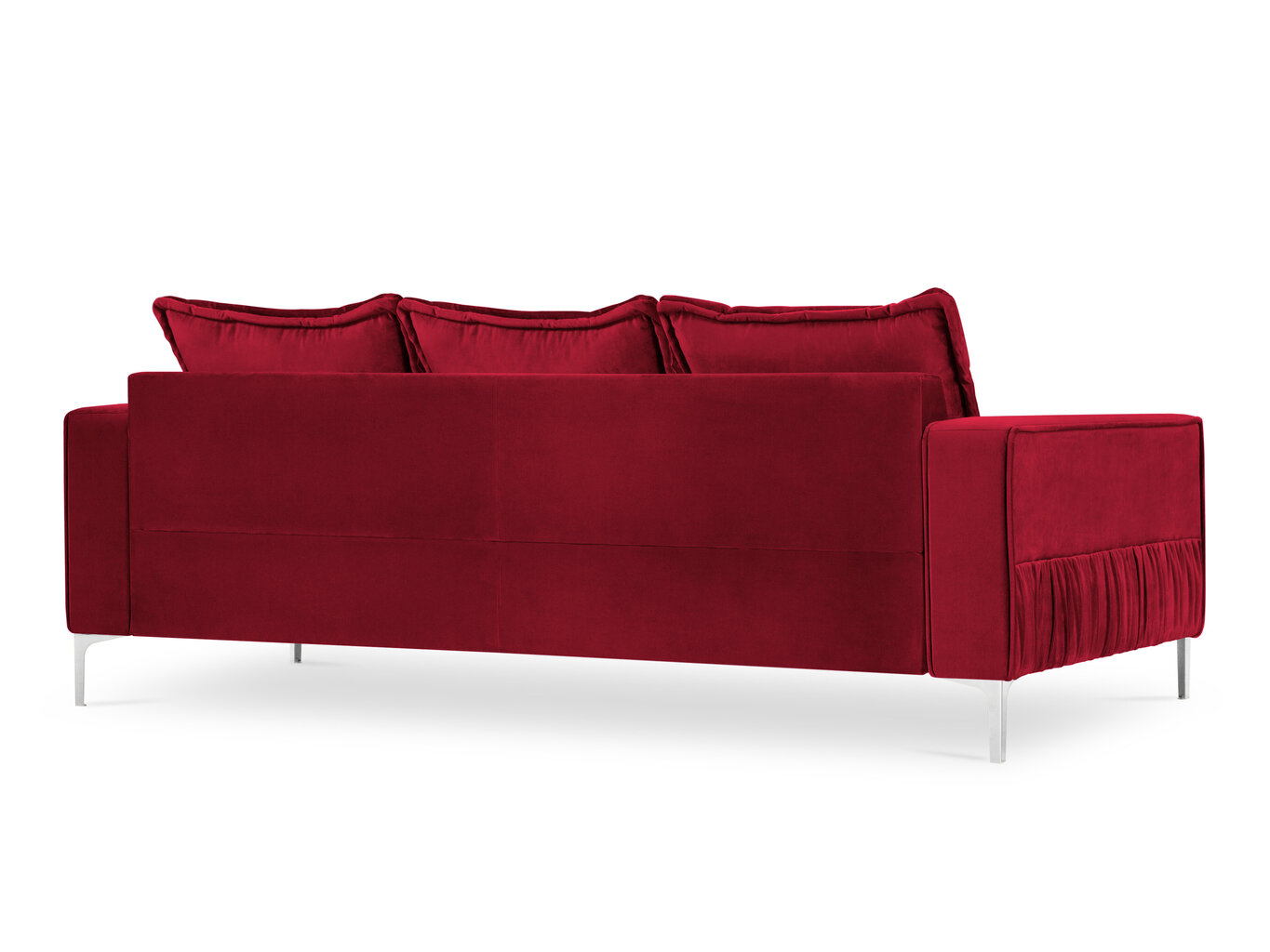 Sofa Micadoni Home Jardanite 3S, raudona kaina ir informacija | Sofos | pigu.lt