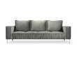 Sofa Micadoni Home Jardanite 3S, šviesiai pilka цена и информация | Sofos | pigu.lt