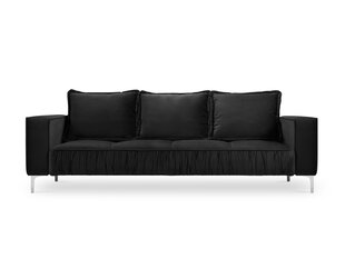 Sofa Micadoni Home Jardanite 3S, juoda kaina ir informacija | Sofos | pigu.lt