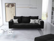 Sofa Micadoni Home Jardanite 3S, juoda цена и информация | Sofos | pigu.lt