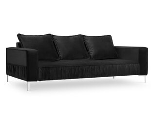 Sofa Micadoni Home Jardanite 3S, juoda kaina ir informacija | Sofos | pigu.lt