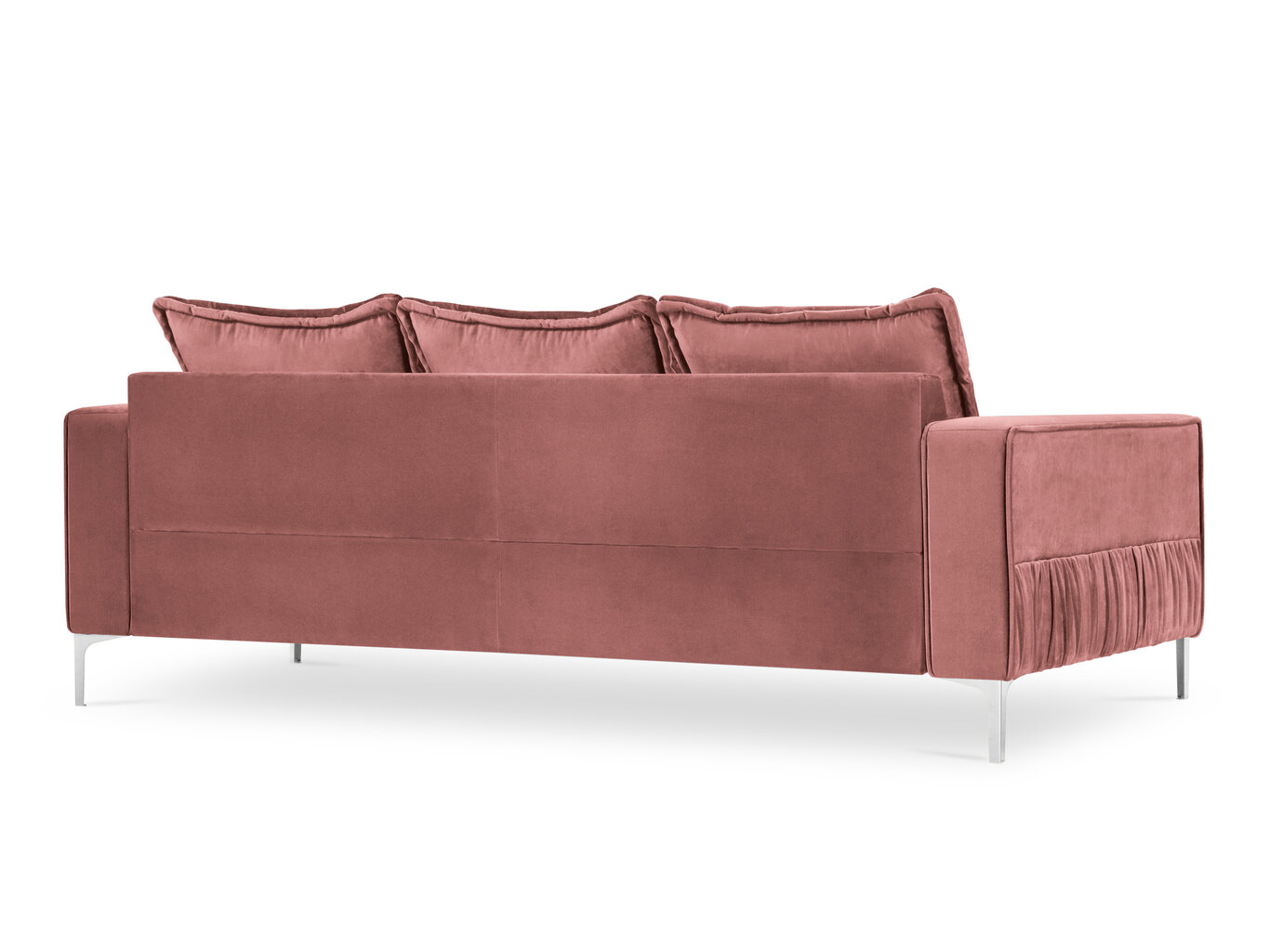 Sofa Micadoni Home Jardanite 3S, rožinė kaina ir informacija | Sofos | pigu.lt