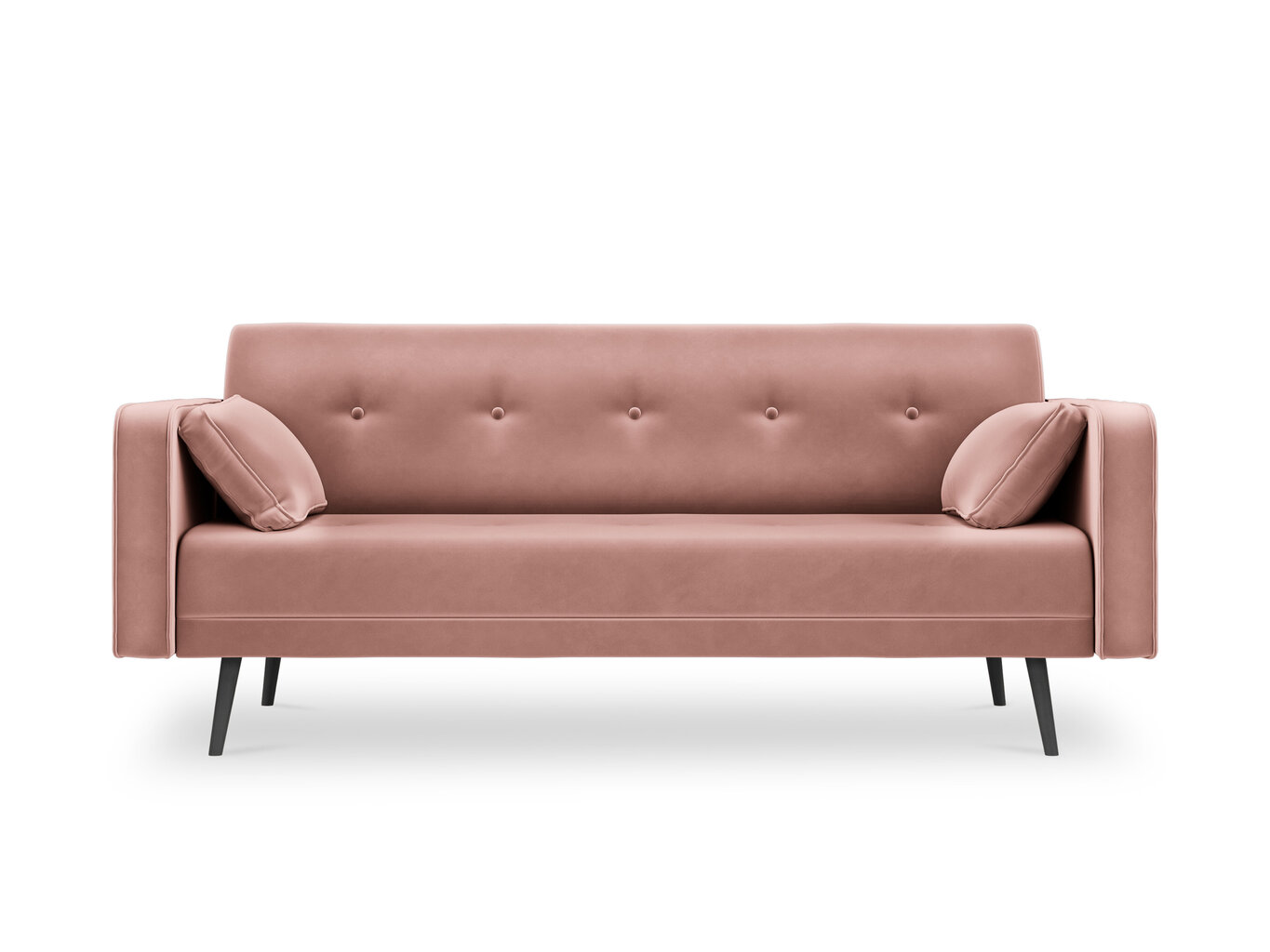 Sofa Micadoni Home Jasper 3S, rožinė kaina ir informacija | Sofos | pigu.lt