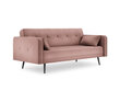 Sofa Micadoni Home Jasper 3S, rožinė kaina ir informacija | Sofos | pigu.lt