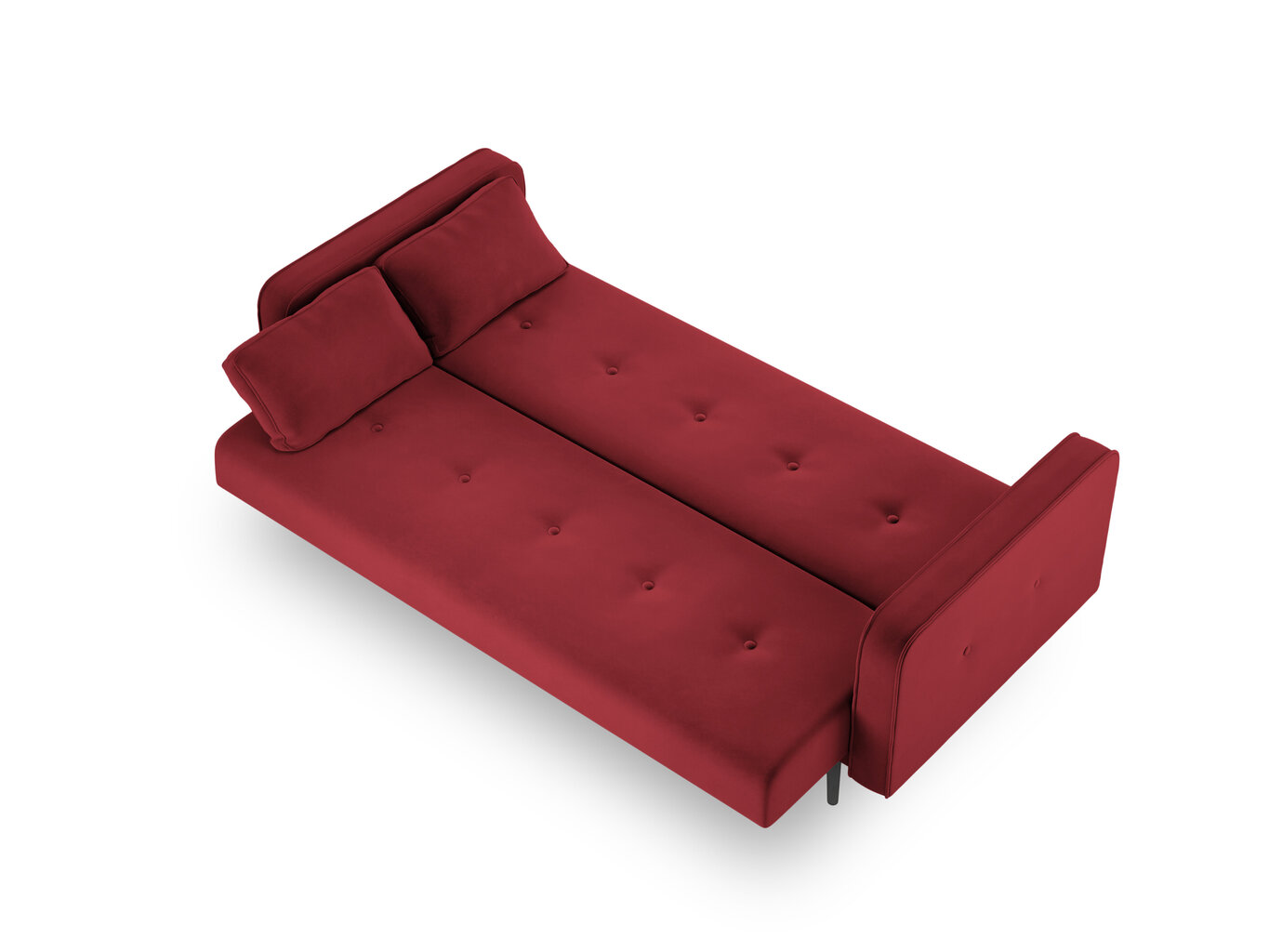 Sofa Micadoni Home Jasper 3S, raudona kaina ir informacija | Sofos | pigu.lt