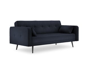 Sofa Micadoni Home Jasper 3S, tamsiai mėlyna kaina ir informacija | Sofos | pigu.lt