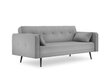 Sofa Micadoni Home Jasper 3S, šviesiai pilka kaina ir informacija | Sofos | pigu.lt